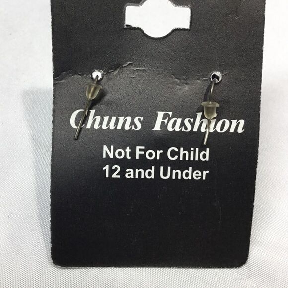 Crystal Bow Tie Ball Drop Earrings (UC3) - Picture 4 of 5